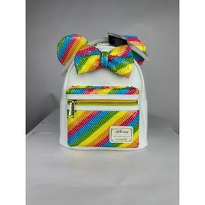 Rainbow Minnie Loungefly Backpack